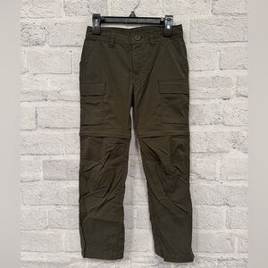 REI Green Cargo Pants Relaxed Fit Outdoor Style Kids Size Small (8)